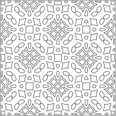 Vector pattern with symmetrical elements . Repeating geometric tiles from striped elements.Monochrome texture.Black and 
white pattern for wallpapers and backgrounds.