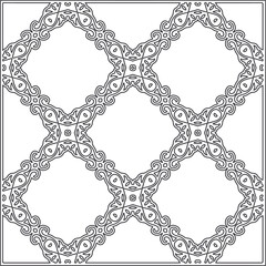 Vector pattern with symmetrical elements . Repeating geometric tiles from striped elements.Monochrome texture.Black and 
white pattern for wallpapers and backgrounds.