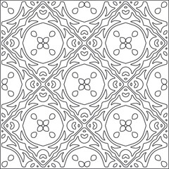 Vector pattern with symmetrical elements . Repeating geometric tiles from striped elements.Monochrome texture.Black and 
white pattern for wallpapers and backgrounds.