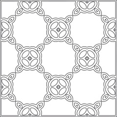 Vector pattern with symmetrical elements . Repeating geometric tiles from striped elements.Monochrome texture.Black and 
white pattern for wallpapers and backgrounds.