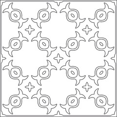 Vector pattern with symmetrical elements . Repeating geometric tiles from striped elements.Monochrome texture.Black and 
white pattern for wallpapers and backgrounds.