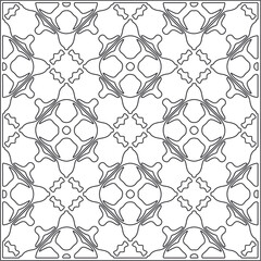 Vector pattern with symmetrical elements . Repeating geometric tiles from striped elements.Monochrome texture.Black and 
white pattern for wallpapers and backgrounds.