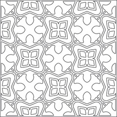 Vector pattern with symmetrical elements . Repeating geometric tiles from striped elements.Monochrome texture.Black and 
white pattern for wallpapers and backgrounds.