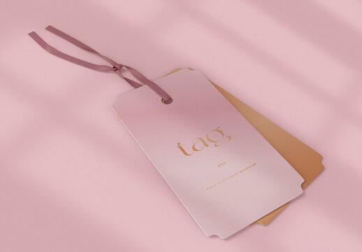 3D Label Tag Mockup