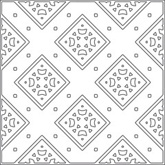 Vector pattern with symmetrical elements . Repeating geometric tiles from striped elements.Monochrome texture.Black and 
white pattern for wallpapers and backgrounds.