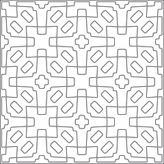 Vector pattern with symmetrical elements . Repeating geometric tiles from striped elements.Monochrome texture.Black and 
white pattern for wallpapers and backgrounds.