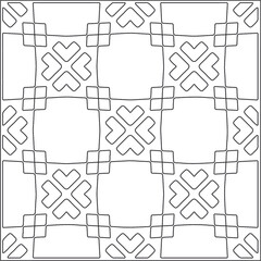 Vector pattern with symmetrical elements . Repeating geometric tiles from striped elements.Monochrome texture.Black and 
white pattern for wallpapers and backgrounds.