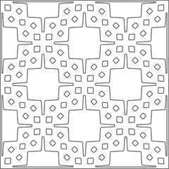 Vector pattern with symmetrical elements . Repeating geometric tiles from striped elements.Monochrome texture.Black and 
white pattern for wallpapers and backgrounds.
