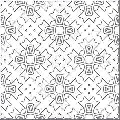 Vector pattern with symmetrical elements . Repeating geometric tiles from striped elements.Monochrome texture.Black and 
white pattern for wallpapers and backgrounds.