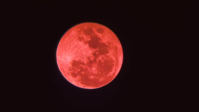 Full red moon