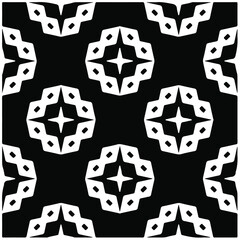 Decorative abstract pattern. Black and white seamless artistic pattern