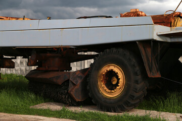 Obraz premium A part of an old truck