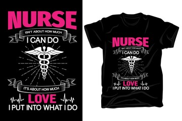 Nurse I can do love nurse t-shirt design