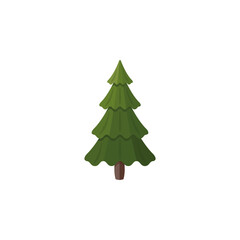 Fototapeta premium Christmas trees icon, vector simple design.