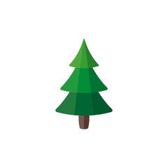 Christmas trees icon, vector simple design.