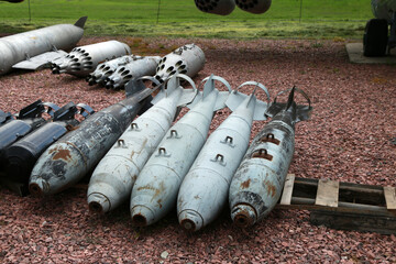 Air bombs on the ground