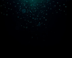 Abstract dark background with a winter bokeh