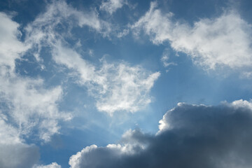 Blue sky with clouds