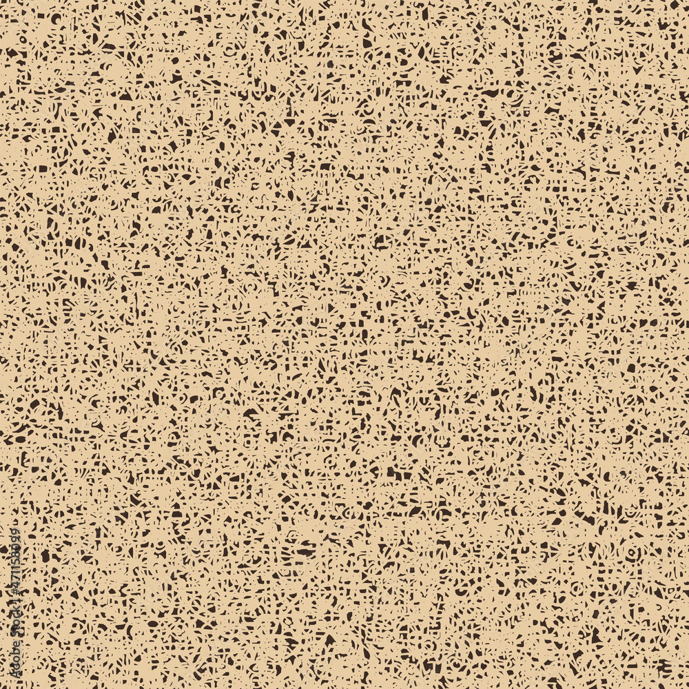 Poster abstract seamless pattern with monochrome noisy texture in beige and brown colors. repeating vector 