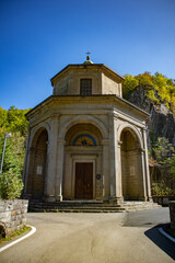 Fototapeta na wymiar little church of Porretta Terme, Emilia Romagna
