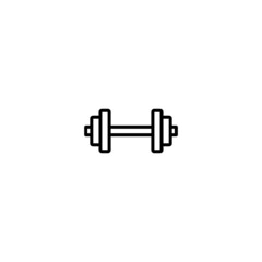 Barbell icon, barbell sign vector