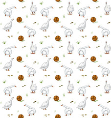 Funny pattern football goose team