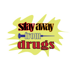 drug quote lettering  craft design