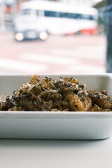 close up of a bowl of cereal