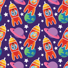 Children's day and cute seamless vector