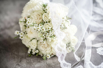 White wedding bouquet