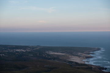 sunset over the sea