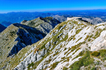 National natural park reserve Lovcen. View from above. Montenegro, Balkans. Mountains. Landscape.
