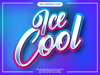 Modern 3D Script Font Effect For Illustrator Editable Graphic Style Text Effect

