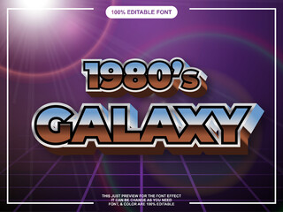 Retro 1980 Font Effect For Illustrator Editable Graphic Style Text Effect
