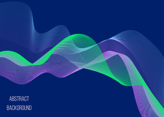 Colorful shapes liquid abstract background