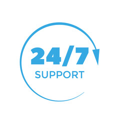 Twenty four hour support icon