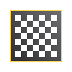 Chess board vector illustration logo icon clipart