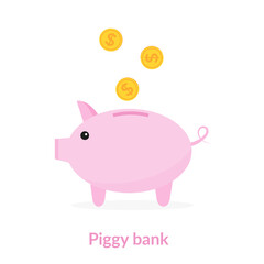 Piggy bank with coins icon