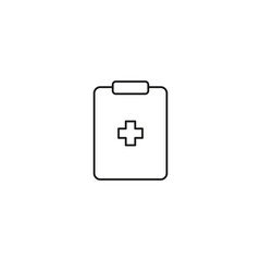 medical test icon line style graphic design vector