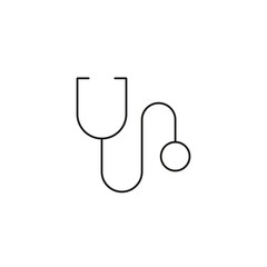 stethoscope icon graphic design line style graphic design vector