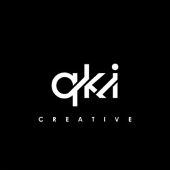 QKI Letter Initial Logo Design Template Vector Illustration