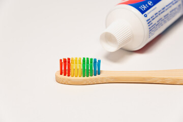 Preparing to brush your teeth with toothpaste and brush.