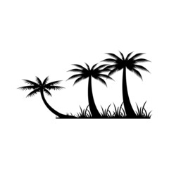 Fototapeta premium Coconut Palm Tree Icon