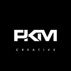 PKM Letter Initial Logo Design Template Vector Illustration