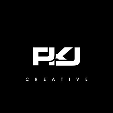 PKJ Letter Initial Logo Design Template Vector Illustration
