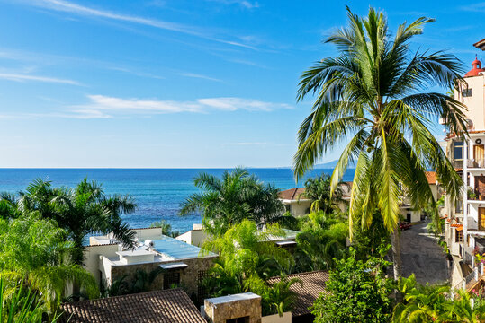 Ocean side residential area in Puerto Vallarta