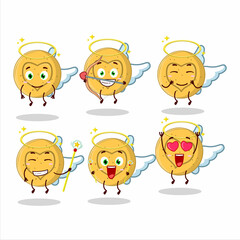 Dalgona candy love cartoon designs as a cute angel character