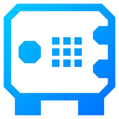 Obraz premium bank locker icon illustration