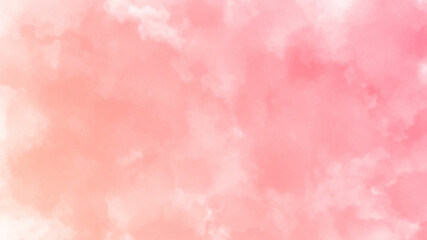 Beautiful abstract color pink texture background on white surface granite, orange and pink cloud sky on art graphics, pink background. Pink sky background with white clouds.