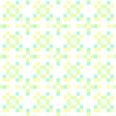 模様　正方形　グリーン系